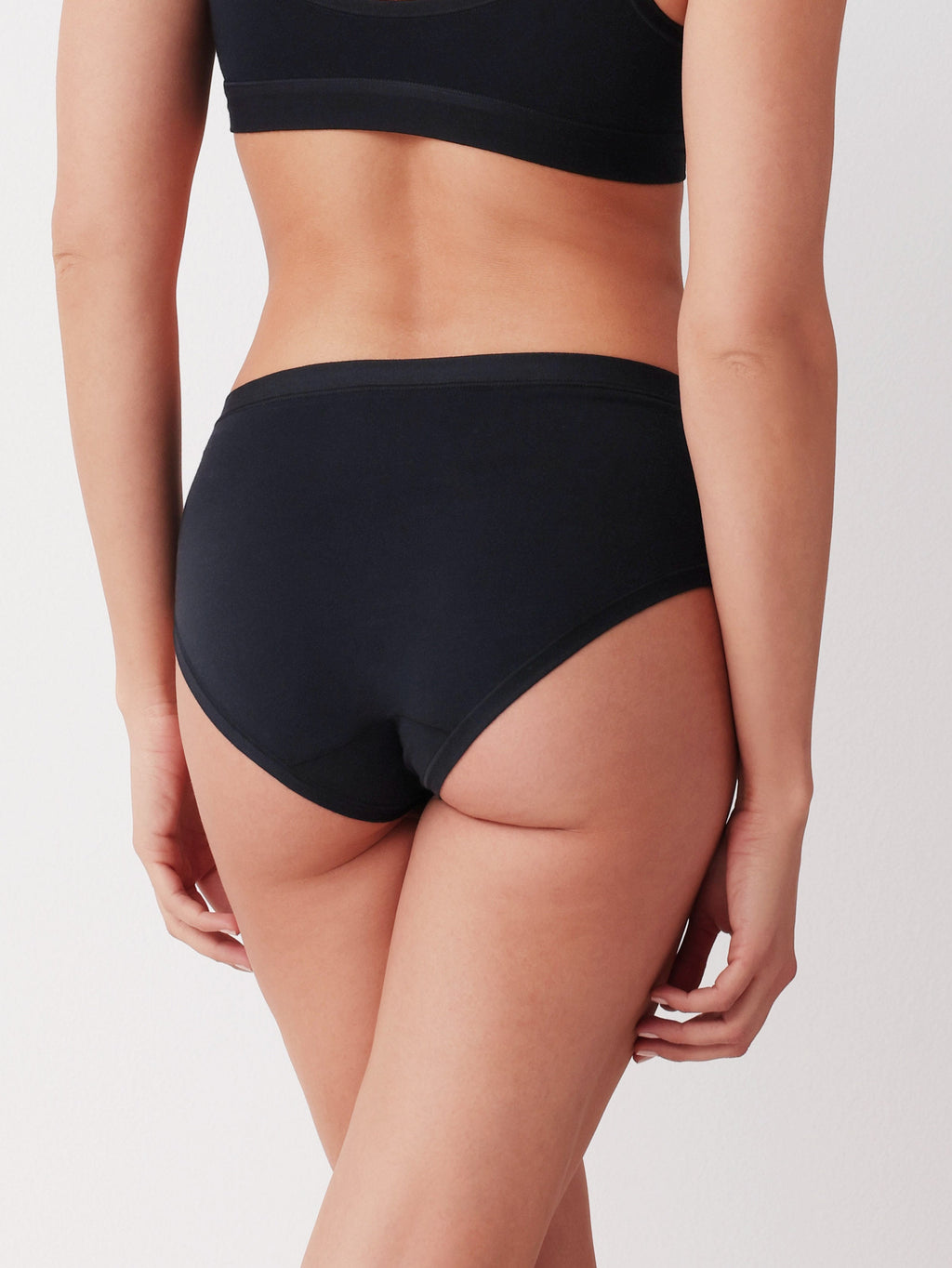 Midi-Slips aus Cotonella mit Spitze und weichem Saum, 3er-Pack AD178